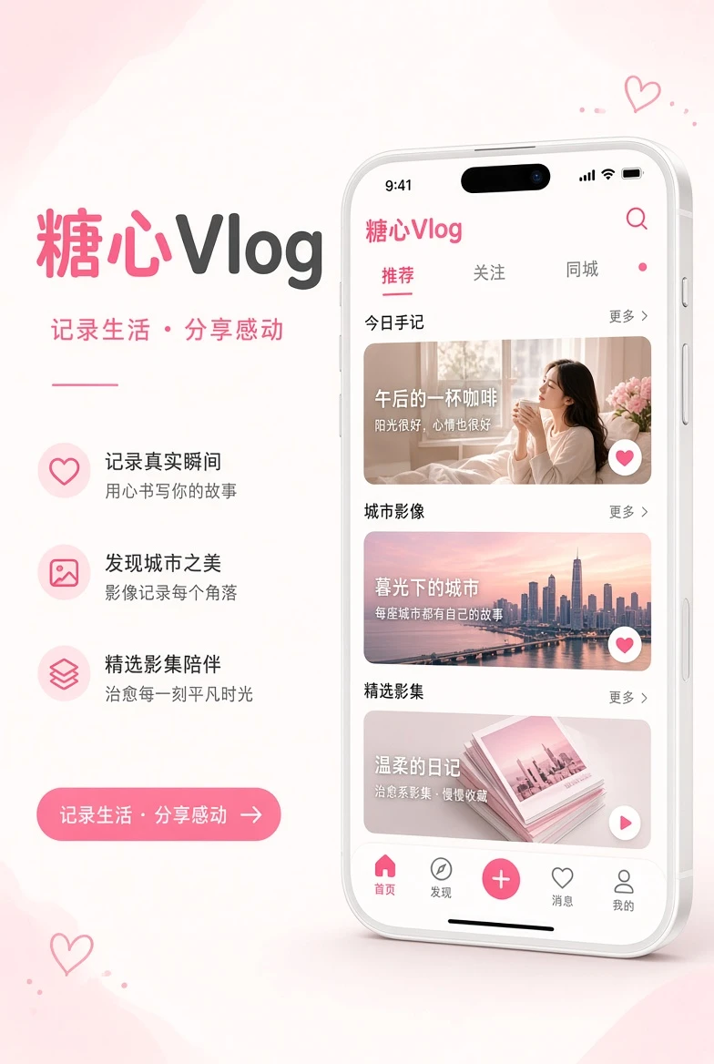 糖心Vlog APP移动内容服务